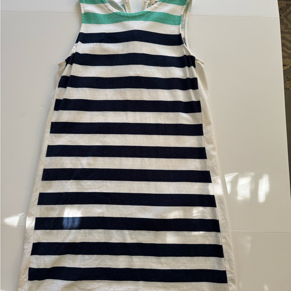 Vineyard Vines Nautical Striped Sleeveless Dress Medium 100% Cotton Coastal - Picture 6 of 8